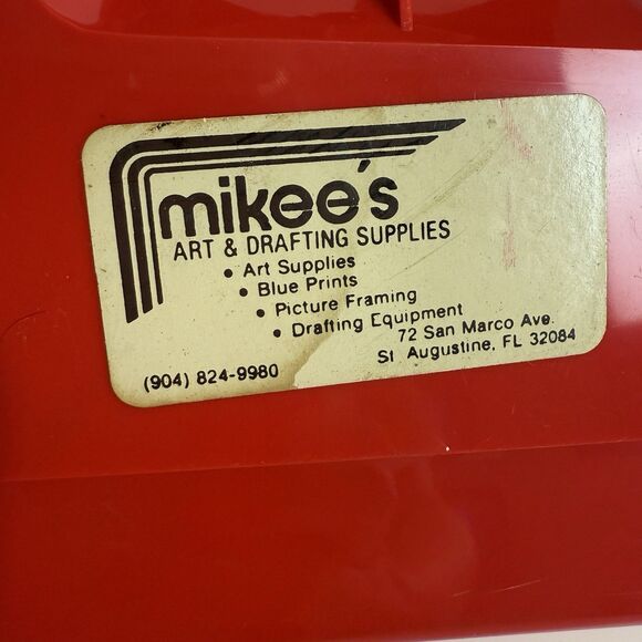 VTG Neolt Red Plastic Swivel Italian Desk Organizer 1970s Modernist - Picture 7 of 11